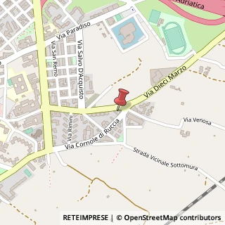 Mappa Via X Marzo, 67/B, 70026 Modugno, Bari (Puglia)