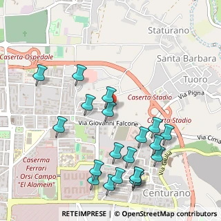 Mappa Via Pablo Neruda, 81100 Caserta CE, Italia (0.628)