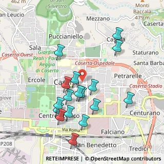 Mappa Via E. Ruggiero, 81100 Caserta CE, Italia (1.03118)