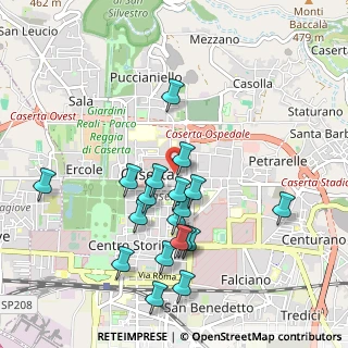Mappa Via Ruggiero Eleuterio, 81100 Caserta CE, Italia (1.03158)