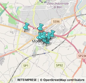Mappa Via Umberto Giordano, 70026 Modugno BA, Italia (1.25909)