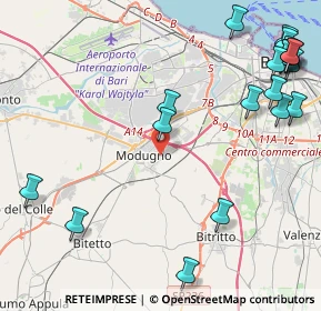 Mappa Via Repubblica, 70026 Modugno BA, Italia (6.386)