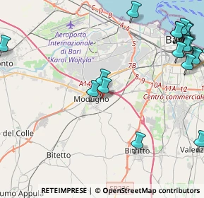 Mappa Via Repubblica, 70026 Modugno BA, Italia (6.5315)
