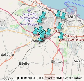 Mappa Via Repubblica, 70026 Modugno BA, Italia (2.22)