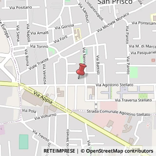 Mappa Via Agostino Stellato, 136, 81054 San Prisco, Caserta (Campania)