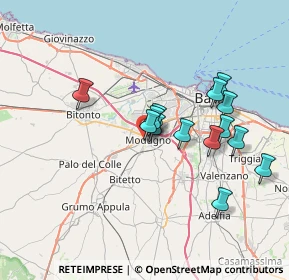 Mappa Via Gen. A. Crispo, 70026 Modugno BA, Italia (6.77143)