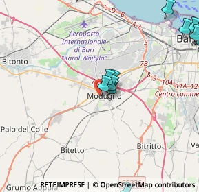 Mappa Via Gen. A. Crispo, 70026 Modugno BA, Italia (5.79571)