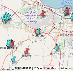 Mappa Via Gen. A. Crispo, 70026 Modugno BA, Italia (6.961)