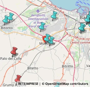 Mappa Via Gen. A. Crispo, 70026 Modugno BA, Italia (6.57)