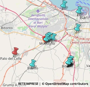 Mappa Via Gen. A. Crispo, 70026 Modugno BA, Italia (4.74067)