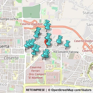 Mappa Via Salvo D'Acquisto, 81100 Caserta CE, Italia (0.331)