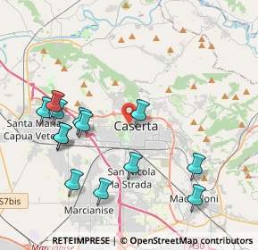 Mappa Via Giulio Antonio Santorio, 81100 Caserta CE, Italia (4.64615)