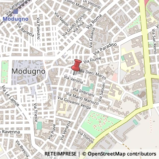 Mappa Via delle croci 5, 70026 Modugno, Bari (Puglia)