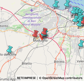 Mappa Via Umberto Giordano, 70026 Bitritto BA, Italia (6.4495)