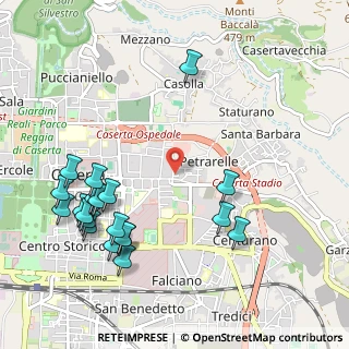 Mappa Via Mohandas Karamchand Gandhi, 81100 Caserta CE, Italia (1.321)