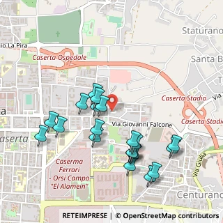 Mappa Largo Benedetto Quintavalle, 81100 Caserta CE, Italia (0.5355)