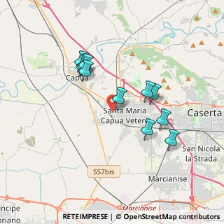 Mappa Via Campagna, 81055 Santa Maria Capua Vetere CE, Italia (3.56909)