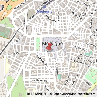Mappa Via Umberto Giordano, 29, 70026 Modugno, Bari (Puglia)