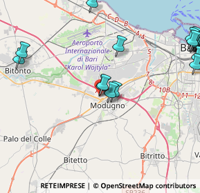Mappa Via Papa Giovanni Paolo II, 70026 Modugno BA, Italia (6.438)