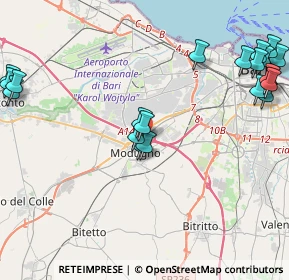 Mappa Via Adige, 70026 Modugno BA, Italia (5.7765)