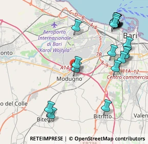 Mappa Via Adige, 70026 Modugno BA, Italia (5.2825)