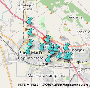 Mappa Via Papa Pio XII, 81054 San Prisco CE, Italia (1.63133)