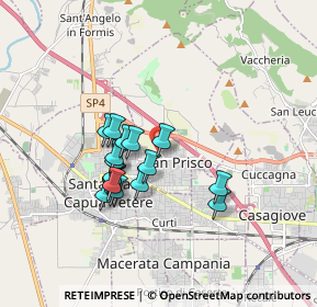 Mappa Via Papa Pio XII, 81054 San Prisco CE, Italia (1.47375)