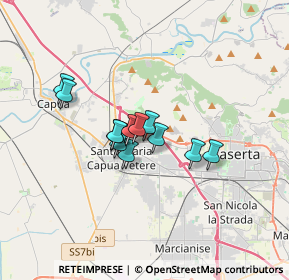 Mappa Via Papa Pio XII, 81054 San Prisco CE, Italia (2.38167)