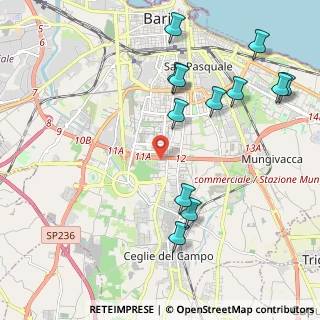 Mappa Via Carlo Alberto dalla Chiesa, 70124 Bari BA, Italia (2.53917)
