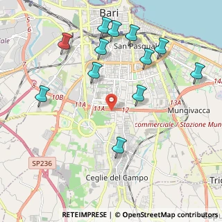 Mappa Via Carlo Alberto dalla Chiesa, 70124 Bari BA, Italia (2.4925)