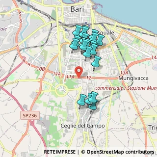 Mappa Via Carlo Alberto dalla Chiesa, 70124 Bari BA, Italia (1.7235)