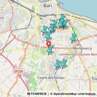 Mappa Via Carlo Alberto dalla Chiesa, 70124 Bari BA, Italia (1.78385)