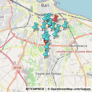 Mappa Via Carlo Alberto dalla Chiesa, 70124 Bari BA, Italia (1.49125)