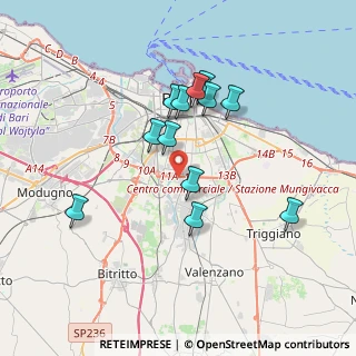 Mappa Via Carlo Alberto dalla Chiesa, 70124 Bari BA, Italia (3.4175)
