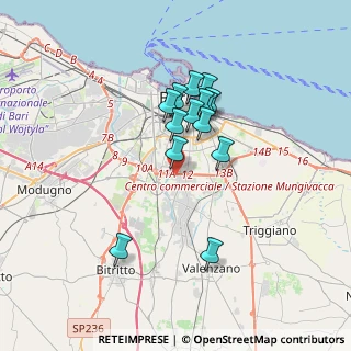 Mappa Via Carlo Alberto dalla Chiesa, 70124 Bari BA, Italia (3.01214)