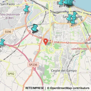 Mappa Strada delle Canestrelle, 70124 Bari BA, Italia (3.7315)
