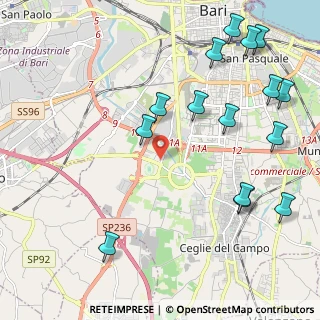 Mappa Strada delle Canestrelle, 70124 Bari BA, Italia (2.86133)