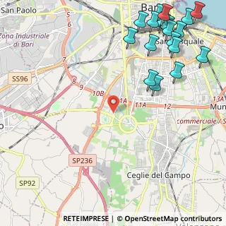 Mappa Strada delle Canestrelle, 70124 Bari BA, Italia (3.39111)