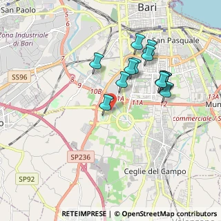 Mappa Strada delle Canestrelle, 70124 Bari BA, Italia (1.87143)