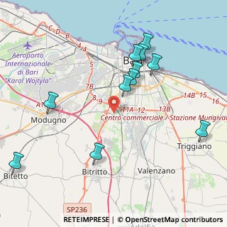 Mappa Strada delle Canestrelle, 70124 Bari BA, Italia (4.64909)