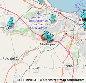 Mappa STRADA PROVINCIALE 231 KM. 0.300, 70026 Modugno BA, Italia (6.6745)