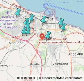 Mappa Via Salvatore Tramonte, 70124 Bari BA, Italia (3.59)