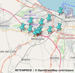 Mappa Via Serg. Vito Longo, 70026 Modugno BA, Italia (2.74)