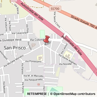 Mappa piazza oreste verrazzo, 81054 San Prisco CE, Italia, 81054 San Prisco, Caserta (Campania)