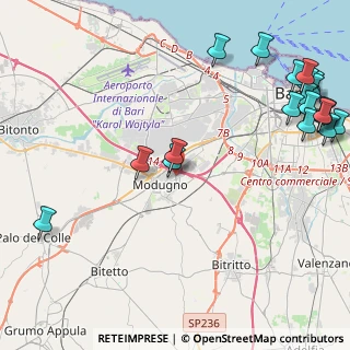 Mappa Via Innocenzo da Modugno P, 70026 Modugno BA, Italia (6.5255)