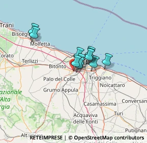 Mappa Via Pantaleo Sigismondo, 70026 Modugno BA, Italia (8.87182)
