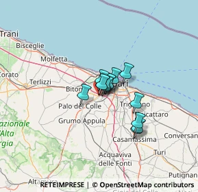 Mappa Via Pantaleo Sigismondo, 70026 Modugno BA, Italia (7.36077)