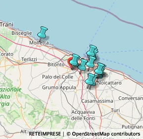 Mappa Via Pantaleo Sigismondo, 70026 Modugno BA, Italia (9.70286)