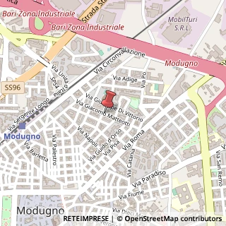 Mappa Via Giacomo Matteotti, 33, 70026 Modugno BA, Italia, 70026 Modugno, Bari (Puglia)