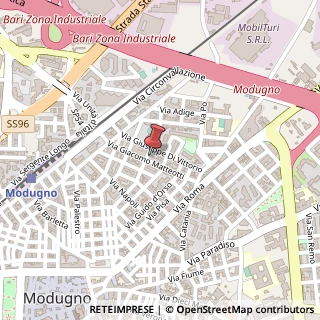 Mappa Via Giosuè Carducci, 37, 70026 Modugno, Bari (Puglia)
